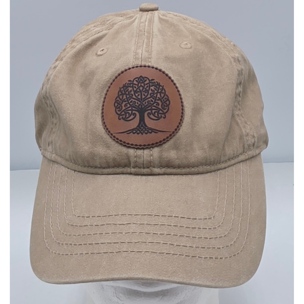 Infinity Her Elude Evolve Strapback Hat Khaki Tree of Life Ponytail Cap